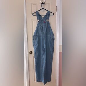 NWT Dickies Women’s Relaxed Fit Bib Overalls - Hickory Stripe (Medium)